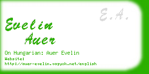 evelin auer business card